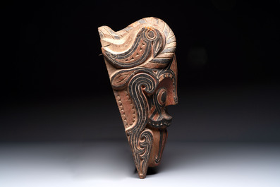 A polychrome 'Batak Singa' architectural element, North Sumatra, Indonesia, 19/20th C.