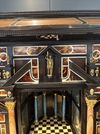 A fine Italian tortoiseshell- and ebony-veneered cabinet, Florence, 17th C.