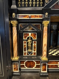 A fine Italian tortoiseshell- and ebony-veneered cabinet, Florence, 17th C.