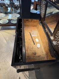 A fine Italian tortoiseshell- and ebony-veneered cabinet, Florence, 17th C.
