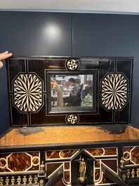 A fine Italian tortoiseshell- and ebony-veneered cabinet, Florence, 17th C.