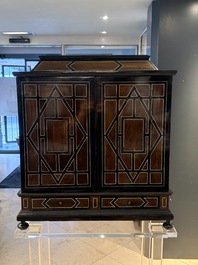 A fine Italian tortoiseshell- and ebony-veneered cabinet, Florence, 17th C.