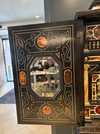 A fine Italian tortoiseshell- and ebony-veneered cabinet, Florence, 17th C.