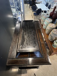 A fine Italian tortoiseshell- and ebony-veneered cabinet, Florence, 17th C.