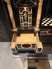 A fine Italian tortoiseshell- and ebony-veneered cabinet, Florence, 17th C.