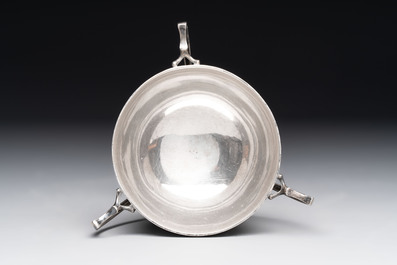 A varied collection of 12 Chinese export silver wares, 19/20th C.