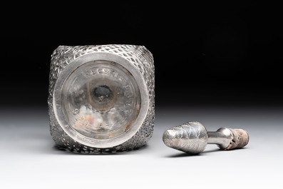 A varied collection of 12 Chinese export silver wares, 19/20th C.