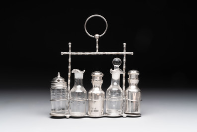 A varied collection of 12 Chinese export silver wares, 19/20th C.