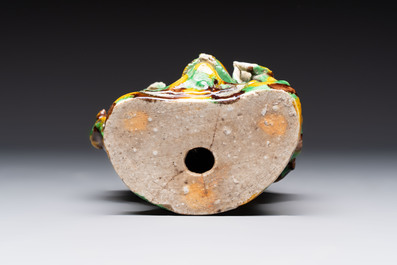 Five Chinese sancai-glazed wares, Kangxi and later