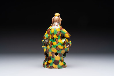 Five Chinese sancai-glazed wares, Kangxi and later
