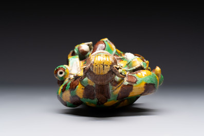 Five Chinese sancai-glazed wares, Kangxi and later