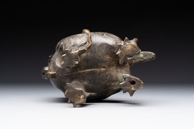 A Chinese bronze 'luduan' censer, Ming
