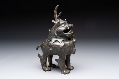 A Chinese bronze 'luduan' censer, Ming