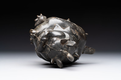 A Chinese bronze 'luduan' censer, Ming
