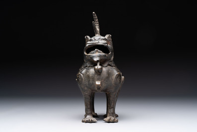 A Chinese bronze 'luduan' censer, Ming