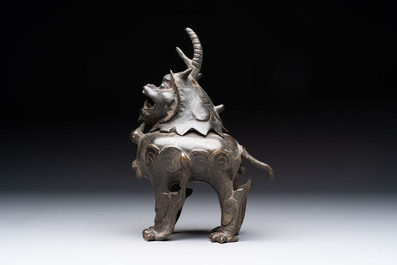 A Chinese bronze 'luduan' censer, Ming