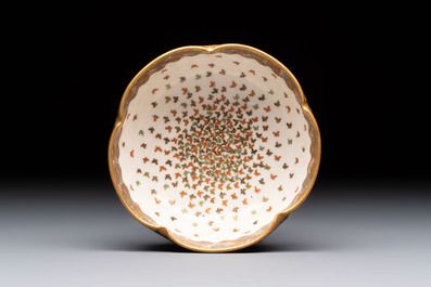 Three Japanese Satsuma wares, Kinkozan mark, Meiji, 19th C.