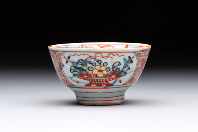 Eight Chinese blue, white, famille verte, and European-decorated wares, Kangxi/Qianlong