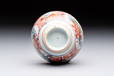 Eight Chinese blue, white, famille verte, and European-decorated wares, Kangxi/Qianlong
