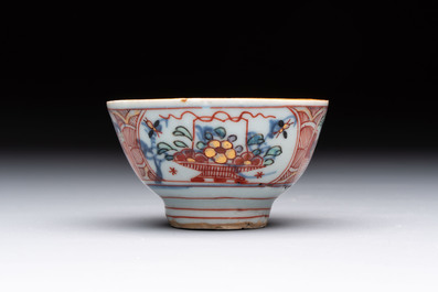 Eight Chinese blue, white, famille verte, and European-decorated wares, Kangxi/Qianlong