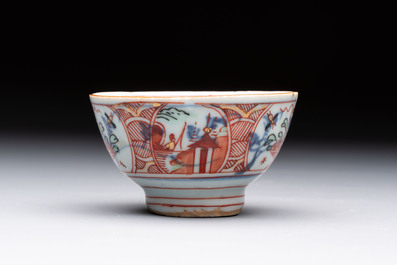 Eight Chinese blue, white, famille verte, and European-decorated wares, Kangxi/Qianlong