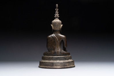 A Thai bronze Buddha, 17/18th C.