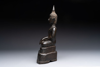 A Burmese bronze Buddha, 17/18th C.