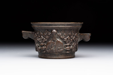 A French bronze mortar, 17th C.