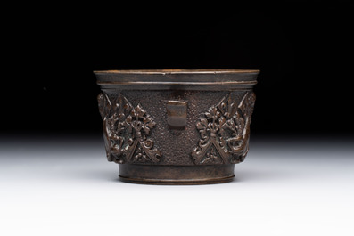 A French bronze mortar, 17th C.