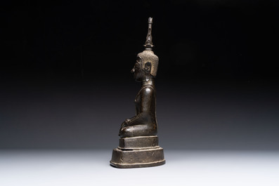 A Thai bronze Buddha, 17/18th C.