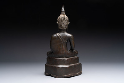 A Burmese bronze Buddha, 17/18th C.