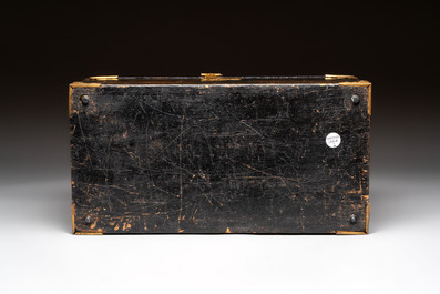 A Japanese gilt-lacquered Namban chest for the Dutch or Portuguese market, Edo, 17th C.