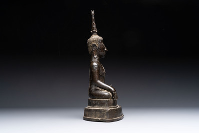 A Thai bronze Buddha, 17/18th C.