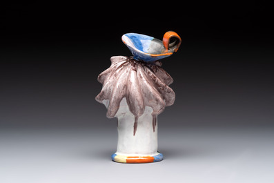 Walter Bosse (Vienna, 1904-1979): 'Female Bust', polychrome ceramic, 20th C.