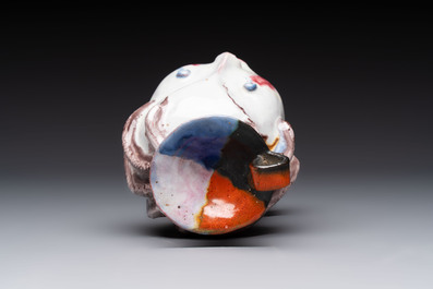Walter Bosse (Vienna, 1904-1979): 'Female Bust', polychrome ceramic, 20th C.