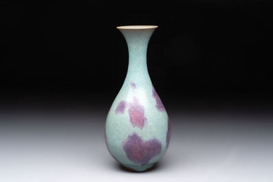 A Chinese jun-glazed vase, Republic