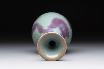 A Chinese jun-glazed vase, Republic
