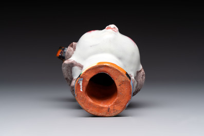 Walter Bosse (Vienna, 1904-1979): 'Female Bust', polychrome ceramic, 20th C.