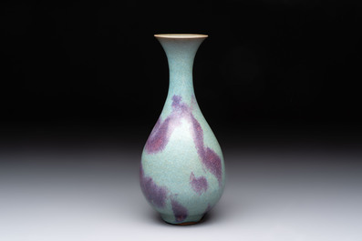 A Chinese jun-glazed vase, Republic
