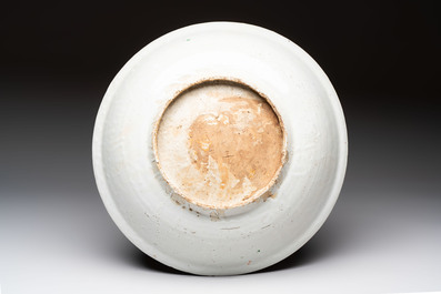 A Chinese Swatow wucai 'dragon and phoenix' dish, Ming