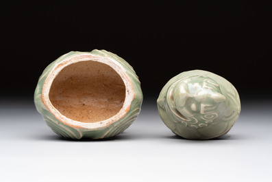 A fine Chinese Longquan celadon 'luduan' censer, Ming