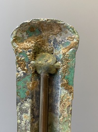 A Chinese bronze horse harness frontlet, Western Zhou