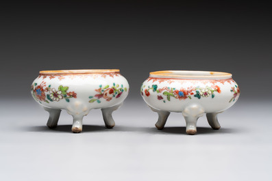 A varied collection of 11 Chinese famille rose wares, Qianlong