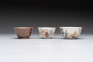 A varied collection of 11 Chinese famille rose wares, Qianlong