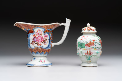 A varied collection of 11 Chinese famille rose wares, Qianlong