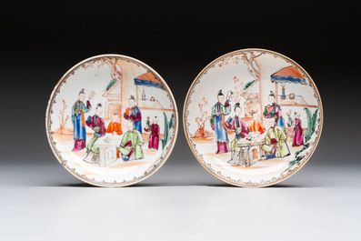 A varied collection of 11 Chinese famille rose wares, Qianlong