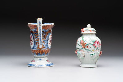 A varied collection of 11 Chinese famille rose wares, Qianlong