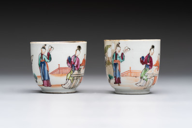 A varied collection of 11 Chinese famille rose wares, Qianlong