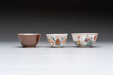 A varied collection of 11 Chinese famille rose wares, Qianlong
