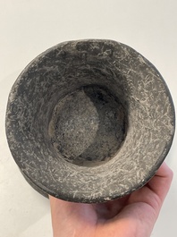 A massive Ban Chiang culture pottery vessel and two grey pottery jars, Thailand 7/4th C. B.C.